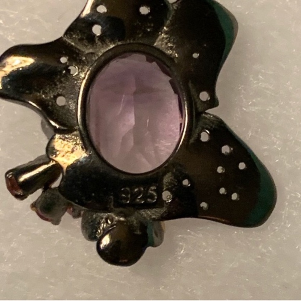 Handmade Amethyst Pendant and Chain - Picture 4 of 6